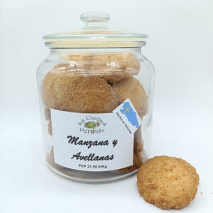 comprar galletas artesanas de manzana y avellanas en Oviedo online.
